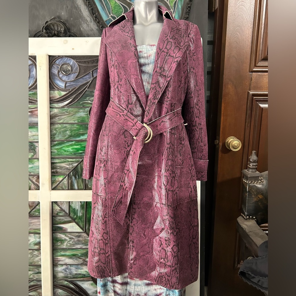 Urban Outfitters Purple Trench Coat